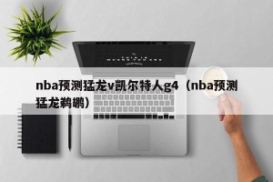 nba预测猛龙v凯尔特人g4（nba预测猛龙鹈鹕）